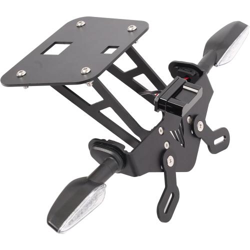 Tail Tidy Kit for MT03/R3 2014-2025 MT25/R25 2014-2024 Fender Eliminator Kit equipped License Plate Holder, License Plate Light, PLUG&PLAY clear lens Turn Signal Lights