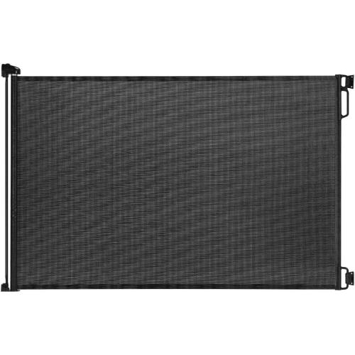 EasyBaby Retractable Baby Gate, 33 Tall, Extends up to 55'' Wide, Black/Child Safety Baby Gates, Pet Retractable Gates for Stairs, Doorways, Hallways, Indoor and Outdoor