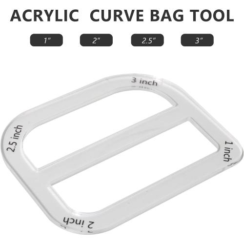 UPTTHOW 3Pcs Boxy Bag Making Template with Boxed Bag, Curve Bag, Zip Pocket