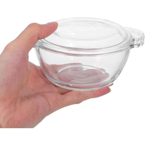 Generic Glass Food Steamer, Steamed Egg Bowl Cover, Microwave Egg Cooker for Home Kitchen, Heat Resistant Glass Mixing Bowl for Pudding and Milk Dessert