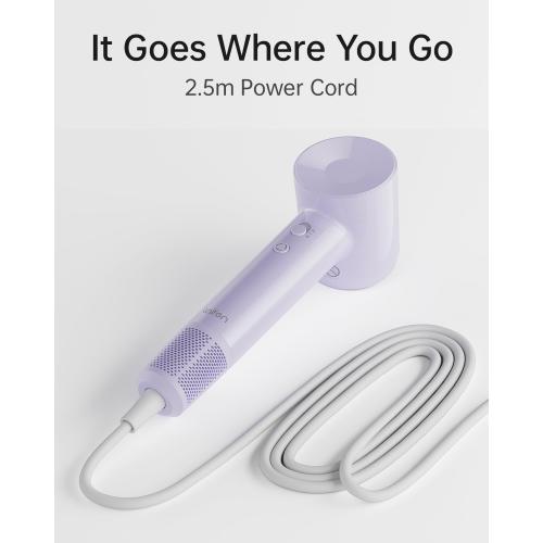 Laifen SE Lite Hair Dryer, Negative Ionic Blow Dryer with 100,000 RPM Brushless Motor for Fast Drying, High-Speed Low Noise Thermo-Control Hairdryer with Lightweight Design for Home/Portable Travel