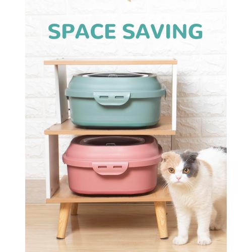 30-35 Lbs Dog Food Storage Container Collapsible Dog Food Container with Airtight Lids, Wheels, Scoop and 2pcs Food Storage Containers, Large Pet food storage for Dog, Cat (Green)