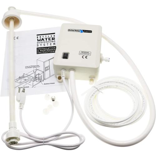 Bottled Drinking Water Pump System Single-Tube Power 25W, Bottled Water Dispensing 2L Flow Electric Water Pump for 5 Gallon Bottle Water for Coffee,Refrigerators,Ice Maker,Faucet