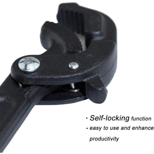 2 Pack Adjustable Wrench Quick Multi-function Self-Adjusting Spanner Power Grip Pipe Wrench 0.6”-2.4”/14mm-60mm