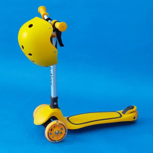 Yvolution Y Glider Air Scooter for Kids, 3 Wheel Scooter for Toddlers 4 Adjustable Height Glider with Kick Scooters, Lean to Steer with LED Flashing Light for Children Ages 3  Years Old