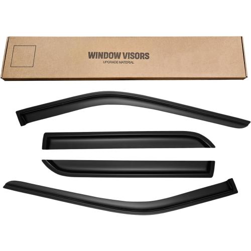 AWVRG Window Rain Guards for 2011-2019 Ford Explorer, Window Visor Guard Vent Wind Shade Deflector Rain Shield Protector Sun Visor for 11-19 Explorer 2019 2018 2017,Tape-on/Outside-Mount, 4 Pieces