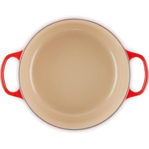 Le Creuset Enameled Cast Iron Signature Round Dutch Oven, 5.5 qt., Cerise