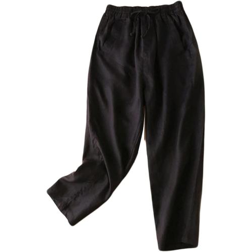 Size M Women's Wide Leg Spring/Summer Linen Casual Loose Pants