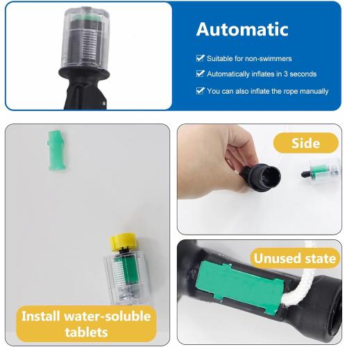 24 Gram CO2 Cartridge Life Jacket Rearming Kit, Auto/Manual PFD, Metal Cartridge for Life Jacket CO2 Cartridges.