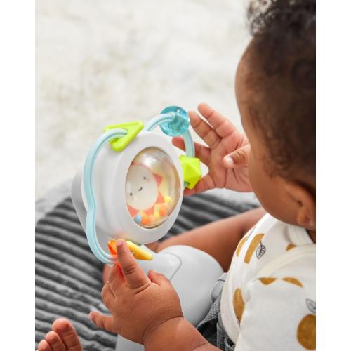 Skip Hop Baby Ergonomic Activity Floor Seat for Upright Sitting Lightweight and Travel-Friendly Silver Lining Cloud Grey Age 0