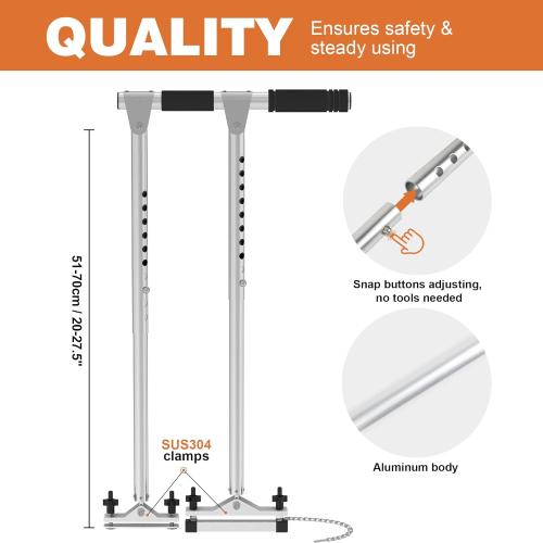 20.1- 27.5 Black Handle Car Hand Controls Device for Disabled Drivers, Portable Handicap Driving Hand Controlled Drive Assist for Injured, Handicap, Cars Driving aids, Black Handlet