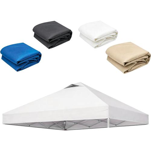 10x10ft Replacement Canopy Top with Air Vent— Instant Canopy Top Cover ONLY,Canopy Tent Top Cover for Straight Leg Canopy Frame - for Outdoor Garden Patio Sun Shade (White)