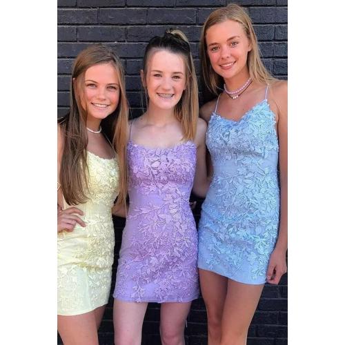 Size xs ...Miao Duo Short Tight Homecoming Dresses for Teens Lace Short Prom Dress Cocktail Gowns YZTS042