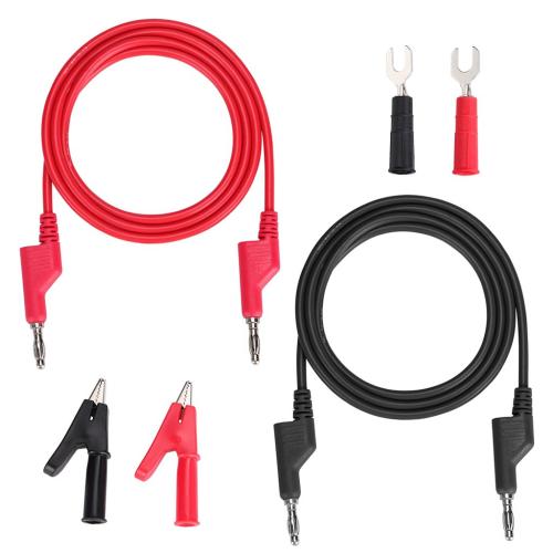Sumnacon Stackable Banana Plug Alligator Clip Pure Copper Fork Test Lead