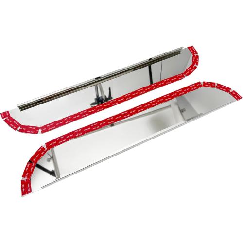 Pair 5 Chopped Window Trim Stainless Steel Compatible with 2005  Peterbilt Cab 379 386 389 Truck, Driver and Passenger Side