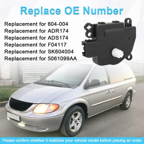 HVAC Blend Door Actuator Replacement for 604-004 Compatible with 2005-2007 Chrysler 300 Town Country Voyage Dodge Caravan Charger Dakota Grand Caravan Magnum Mitsubishi Raider
