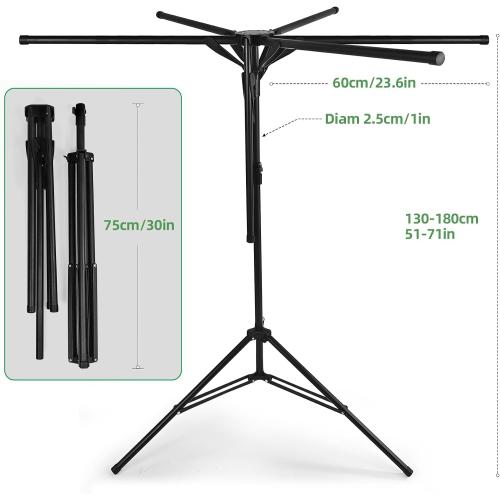 CozyNova Pool Towel Rack Outdoor – Adjustable 51-71 Inch Freestanding Pool Float Storage Rack with 6 Foldable Arms, for Towels & Swim Gear