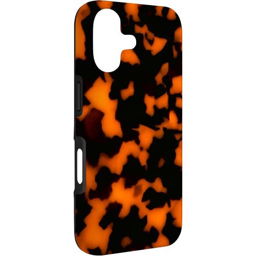 Tortoiseshell Aesthetic Vintage Girly Chic Orange Dark Brown Case for iPhone 17