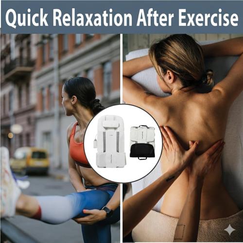 DR. WELL 2026 New, Full Body Stretching Massage Mat 3D Lumbar - Neck, Back, Waist, Hip Relaxation. 26 Powerful Air Cells, 7 Massage Modes & 5 Intensities Levels. Foldable & Portable Mattress.