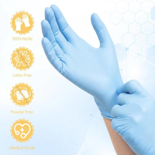 2pk Medium Basic Medical NGPF-7002 Blue Nitrile