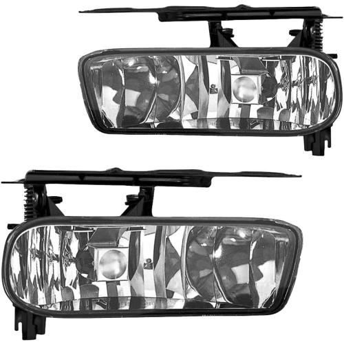 Driving Fog Lights Lamps Replacement for 2002 2003 2004 2005 2006 Cadillac Escalade & Escalade EXT 2003-2006 Cadillac Escalade ESV With 880 12V 27W Halogen Bulbs ​(Clear Lens)