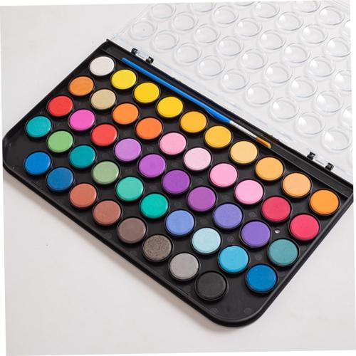 COHEALI Color Portable Watercolor Set Multi-function Gouache Paint Kit for Travel Art and Outdoor Sketching for Beginners and Professionals