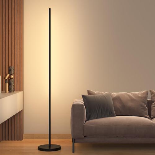 LED Corner Floor Lamp, 360°Rotating Head, Super Bright 1800LM Dimmable Minimalist Floor Lamps with Remote Control,3000K-6000K Modern Corner Light,67 Tall Standing Lamp for Living Room,Bedroom,Office