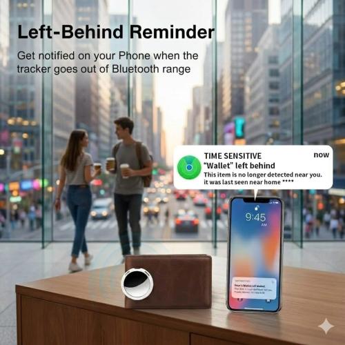 4 Pack Smart Tracker Tags MFi Certified Item Finder Apple Find My iOS Only