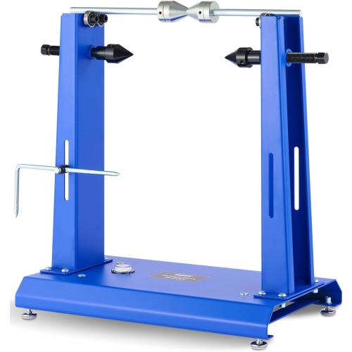 Color Blue Orion Motor Tech Motorcycle Wheel Balancer & Truing Stand, Tire Balancer Stand for Motorcycle Wheel with Adjustable Truing Pointer, Heavy Duty Bicycle Wheel Truing Stand for Sport Dirt Bike