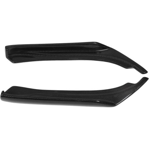 Brilluxa Rear Diffuser, Splitter Lip, Carbon Fiber Apron, Compatible with Infiniti Q50 2014‑2022, Rear Bumper Airflow Side Lip Extension