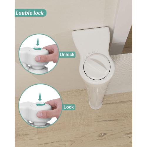 White 5ft Upgraded 59 Retractable Baby Gates with Reinforced Strip Design to Prevent Crawling Through, 48 Extra Tall Retractable Gates, 5 FT Retractable Dog Gate for Stairs, Doorways, Hallways(150Cm*121cm)