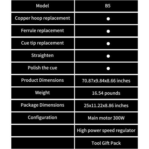 Pool cue lathe,Cue tip shaper,Pool cue repair kit,pool cue lathe machine,Cue Tip Repair Machine - Billiard Cue Shaper Tool,7 in 1 Billiard Cue Stick Repairer, Cue Shaft Cleaning & Maintenance