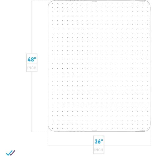 Office Chair Mat for Carpeted Floors Polycarbonate Transparent for Rolling Desk Computer Chairs Low and Medium Pile Carpets 36 X 48 X1/8 Rectangular Heavy Duty Thick and Sturdy Shipped Flat