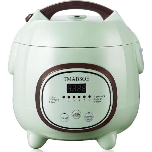 Rice Cooker 6 Cup (Cooked), Small Rice Cooker with 6 Cooking modes,24-Hr Delay Timer and Auto Keep Warm Function, Non-Stick Inner Pot,1.6L Suitable For 1-3 People