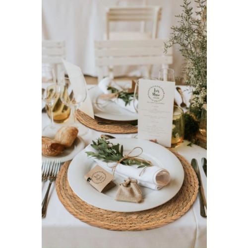 BAVIFY 13 Round Woven Placemats Set of 10, Plate Chargers for Dining Table