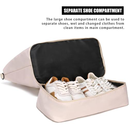 Travel Duffle Bag for Women, Weekender Overnight Bags with Shoe Compartment, Carry On Duffel Bag Sports Gym Tote Bags