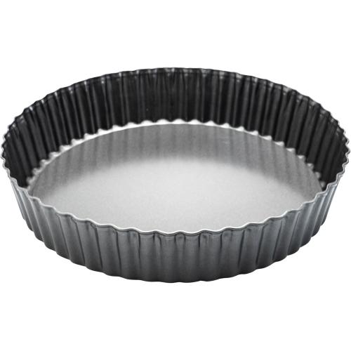 Deep Dish Quiche Pan, 11” x 2” Tall Pie Pan Deep Tart Pan with Removable Bottom, Nonstick Large Fluted Tart Mold Loose Base Round Deep Pizza Pan for Baking Easter Pie