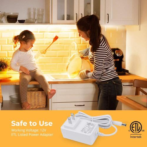 Govee Warm White LED Strip Lights, Bright 300 LEDs, 3000K Dimmable Light Strip 16.4ft with Control Box, LED Lights for Bedroom, Kitchen Cabinets, Living Room, ETL Listed Adapter Included | Bright 300 LEDs, LED Lights for Bedroom, Kitchen Cabinets, Living Room, ETL Listed Adapter Included