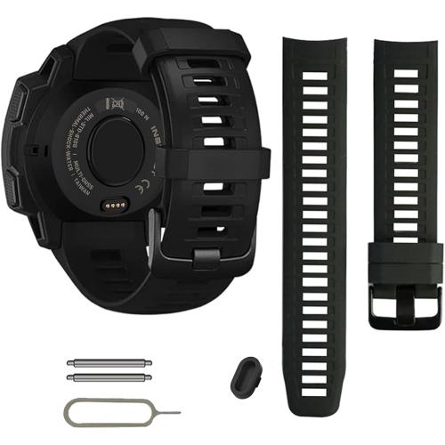 for Garmin Instinct Bands, Soft Silicone Replacement Watch Band Strap for Instinct Esports/Solar/Tide/Tactical Wristband Smartwatch
