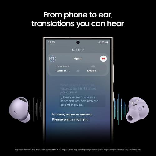 SAMSUNG Galaxy Buds 2 Pro True Wireless Bluetooth Earbuds, Noise Cancelling, Hi-Fi Sound, 360 Audio, Comfort Fit, HD Voice, IPX7 Water Resistant, Bora Purple [US Version, 1Yr Manufacturer Warranty]