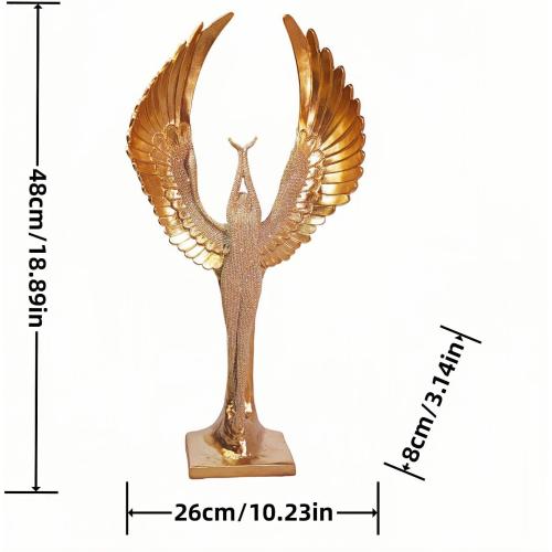 Dancing Angel Statue Home Decor - 18.7 Inch Angel Figurine Exquisite Craftsmanship - Elegant Pose Intricate Wing Design –Female Friends Ideal Gift Choice