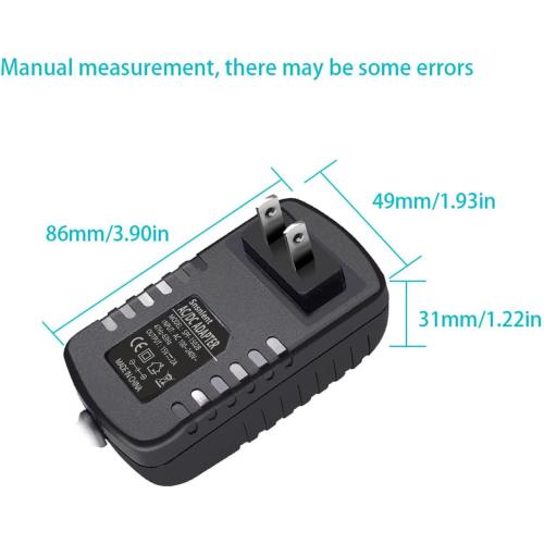 AC Adapter 15V 2A DC Power Supply Charger Input AC 100-240V 50/60Hz to Output DC 15Volt 2Amp 30W Charger Adapter Switching Transformer Converter 15V 2A AC/dc Adapter with 5.5 x 2.5mm Plug