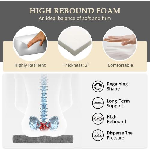 Set of 4 Size 16x16x2 Color grey Wellsin Chair Cushions for Dining Chairs 4 Pack - Kitchen Chair Cushions with Ties and Non-Slip Backing - Dining Chair Pads 16X16X2, Dark Gray