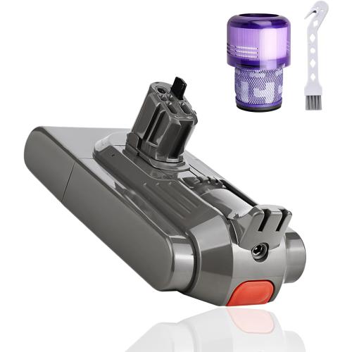 25.2V 6.0Ah Battery Replacement for DYS V11 Battery, Compatible with DYS Cordless Vacuum Battery V11 Torque Drive,V11 Click-in,V11 Torque Drive Extra（NOT FIT V11 SV14 Screw-in Type）