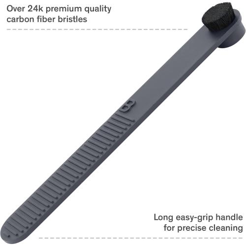 Boundless Record Cleaning Kit - 6.75oz Record Cleaner Solution, Microfiber Cloth & Label Protector Bundle with Vinyl Brush & Stylus Brush - 5 Piece Cleaning Kit
