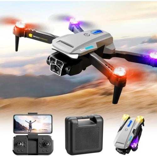 Drone with Camera 1080 HD FPV Batteries and Carrying Case, RC Quadcopter Helicopter for Kids and Adults, Gravity Control, Altitude Hold, Headless Mode - M