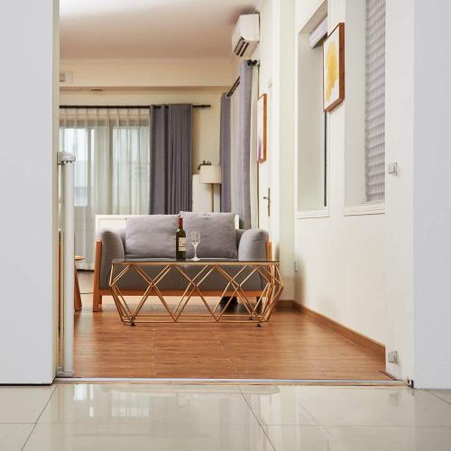 EasyBaby Retractable Baby Gate, 33 Tall, Extends up to 55'' Wide, White/Child Safety Baby Gates, Pet Retractable Gates for Stairs, Doorways, Hallways, Indoor and Outdoor