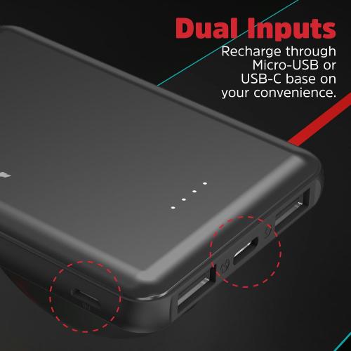 Energizer 5000mAh Portable Charger USB-C Output Power Bank Lightweight Battery Pack Compatible with iPhone, Samaung Galaxy, iPad, Android Smartphones etc_UE5010C