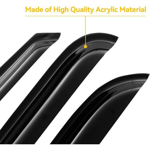 Window Rain Guards Visors for 2000-2006 Chevy Tahoe, Window Vent Wind Shades Deflectors for 00-06 GMC Yukon