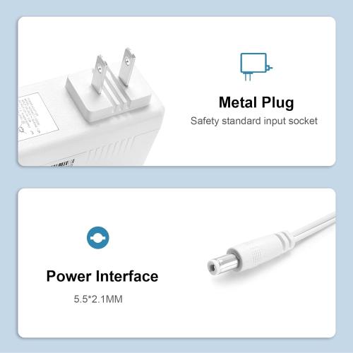 12V 3.5A Charger comaptible with Netgear Orbi WiFi System AC3000 AC2200 RBK53 RBK43 RBK20 RBW30 RBK50 RBK40 RBK852 RBK853 eero Home WiFi System A010101 A010201 A010301 Charger